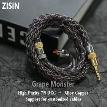 ZiSin -03 7N OCC + Legierung Kupfer In Ear Kopfhörer Upgrade Kabel Mit 2,5/3,5/4,4/6,35mm IE900 2PIN MMCX Für Jugend M5 Olina IEM