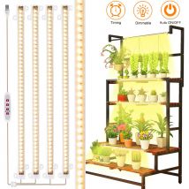 1/2/3/4 Testa LED Coltiva La Luce di Striscia Tubo Pianta Da Interno USB Spettro Completo Phyto Lampada Dimmerabile Timer Piantine Vegs Fiore coltiva la lampada