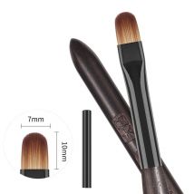 1/6PCS Pennello per unghie acrilico per manicure in polvere Manico rotondo in legno Strumenti per pennelli per costruttore di gel