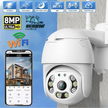 V380 Pro Security Camera 4K 8MP Ultra HD WIFI PTZ Dual Light Surveillance Camera Outdoor Wireless WIFI Smart Net Camera V380PRO
