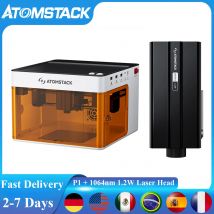 Atomstack P1 Laser Engraver Machine Portable 5W Laser Power and 1.2W 1064nm Red Laser Module Support Metal Wood Acrylic Print