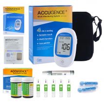 Kit misuratore di cétono nel sangue per test rapido per la dieta Keto con monitor di cétono e strisce 30 pezzi con lancette per cétosi e dieta cetogenica