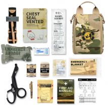 Rhino Rescue 002M Kit di pronto soccorso da campeggio IFAK Pouch con Molle, custodia di sopravvivenza per campeggio, escursionismo e pesca Kit da escursionismo all'aperto