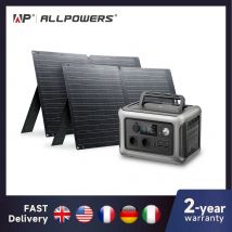 ALLPOWERS Solarpanel 100W 140W 200W Caricatore a energia solare con batteria LiFePo4 299Wh 600W Centrale elettrica portatile per campeggio RV