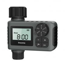 INSOMA Temporizzatore automatico dell'acqua Sistema di irrigazione intelligente Timer per irrigazione Attrezzatura per programmatore da giardino Display LCD IPX5