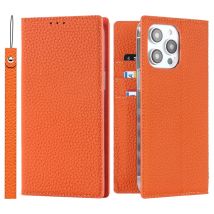 Custodia a portafoglio in vera pelle di vacchetta per iPhone 17 Pro Max 13 11 12 14 15 16 Pro MAX 16 Plus XS, con scomparti per carte, ideale per affari