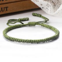 Geflochtene Armbänder Männer Frauen Handarbeit Gewebt Dunkelblau Grün Seil Armband Yoga Armreifen Beste Freund Schmuck Paar Geschenke Unisex