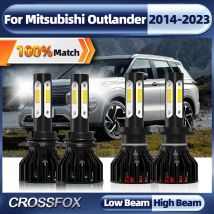 40000LM LED Scheinwerfer Birne Canbus Auto Licht 12V 6000K Für Mitsubishi Outlander 2014 2015 2016 2017 2018 2019 2020 2021 2022 2023