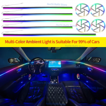 Neue 256 Color Symphony Universal Umgebungslicht Auto 18 in 1 LED RGB Mobile APP Steuerung Mehrfarbige DIY dekorative Lampe Refit