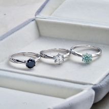 Joyce jelly s925 Ring mit 1ct d Farbe Moissan ite Diamant weiblichen klassischen Sterling silber 925 Schmuck für Hochzeit Verlobung