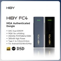 HiBy FC4 MQA 16X Dongle Type C USB DAC Audio HiFi Decoder Wzmacniacz słuchawkowy DSD256 ES9219 dla