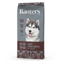 BANTERS Adult Grain Free, 3kg, 15kg,  Pienso para Perros con Intolerencia Alimentaria, Comida Natural Sin Cereales