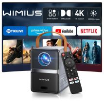 Wimius Native 1080P Proiettore 4K 600ANSI Smart TV WiFi 6 Proiettore laser Home Theater Cinema Fascio Mini Proiettori da esterno Beamer