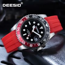 Deesio Hot selling Men's Fully Automatic Mechanical Watch Calendar Display Stainless Steel Case Durable Strap Men's Fashion Gift