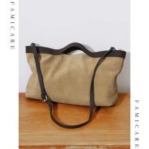 2025 Herbst Winter Neue Wildleder Leder Einkaufstasche Einzigartige Vintage Große Kapazität Schulter Umhängetasche Handheld Tasche Langlebige Frauen Handtasche