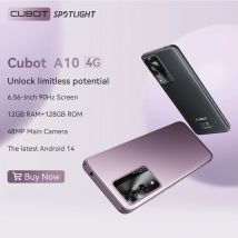 Smartphone Android Cubot A10, 12 GB de RAM (4 GB + 8 GB), 128 GB de ROM, Octa-core, pantalla de 6,56 pulgadas 90 Hz, 5100 mAh, 48 MP, 5G WiFi, teléfono 4G