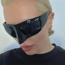 Y2K Luxus Marke Designer Übergroße Vogel Nase Masken Sonnenbrille Frauen Für Männer 2023 Trend Sonnenbrille Vintage Mode Goggle