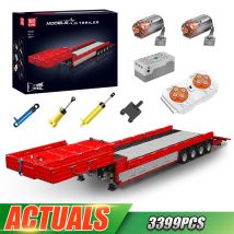 Mould King 19015T Tecnico Auto Building Block APP e RC Modello di Rimorchio di Controllo Remoto Set di Montaggio Camion Mattoni Regalo Di Natale Per Bambini