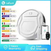 Robot aspirador Lefant M210 Pro, potente succión de 2200 Pa, 120 minutos de autonomía, recarga automática, control por Wi-Fi/aplicación/Alexa.