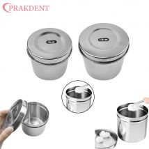 Barattolo di batuffolo di cotone dentale in acciaio inossidabile con batuffolo di cotone alcol tipo ribaltabile barattolo di disinfezione antiodio in cotone vaso orale dentale