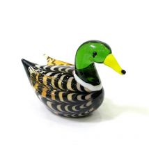 Murano Glas Ente kleine Statue Ornament kreative Geflügel Tier Figur nach Hause Wohnzimmer Desktop Ostern Dekoration Urlaub Geschenk