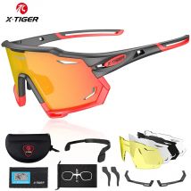 X-TIGER okulary rowerowe UV400 fotochromowe okulary przeciwsłoneczne na rower sportowe spolaryzowane męskie okulary przeciwsłoneczne MTB wyścigi rowerowe okulary