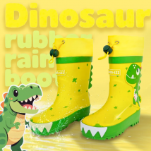 Jungen und Mädchen Angst vor Dinosaurier-Gummi-Regenschuhen für Kinder, wasserdichtes und rutschfestes Schließendesign, für alle Jahreszeiten