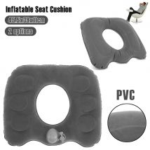 Office Inflatable Seat Cushion Flocked PVC Chair Seat Cushion Double Air Valve Leak Proof Travel Pillow Portable Office Supplies