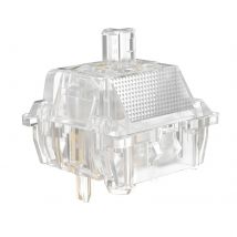 DUROCK Ice King Taktile Schalter, 68 g Progressive Spring Transparent Clear RGB-Schalter, 5 Pins Lubed T1 Tactile Mechanical Switch