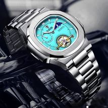 2024 neue Business Männer Uhr LIGE Top Marke Luxus Tourbillon Automatische Uhr Männer Mode Sport männer Mechanische Armbanduhren