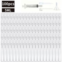 104 pcs/set 5ml mini refillable spray bottle set with 4 accessories including dropper, funnel, dispenser, syringe, atomizer
