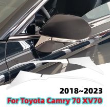 Für Toyota Camry 70 XV70 2018 ~ 2023 Hybrid Auto Seite Tür Rückspiegel Rahmen Helle Bar Kit Anti-scratch trim Streifen Zubehör