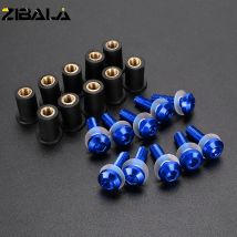 5MM 10PCS Verkleidung Schrauben Kit Windschutzscheibe Windschutz Schraube Gummi Muttern Für Yamaha TDM 850 900 TDR250 XT1200Z/ZE XT660Z Super Tenere