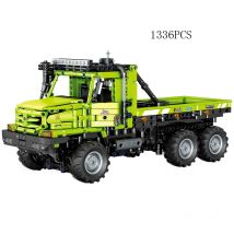 Technische app rc fahrzeug moc baustein radio 2,4 ghz fernbedienung modell spielzeug zetros 6x6 traktor lkw steine für geschenke