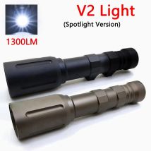 Taktische V2 Taschenlampe 1000 Lumen Hochleistungslicht Surefire M300 M600 Scout LED-Licht Passend für 20MM Schiene mit Original-Logo