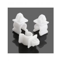 50Ps 9mm Hole Car Rivets White Hood Bonnet Prop Rod Clip Support Clamp Holder Panel Fender Bumper Auto Fastener Clips for Nissan