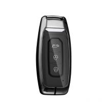 Leather Car Smart Key Case Cover Shell Keyless Protector Holder Fob For Ford Territory EV Keychain Keyless Remote Accessories