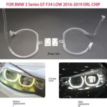 FÜR BMW 3er GT F34 LOW 2016-2019 Autoscheinwerfer DRL Lichtstreifen Angel Eyes Chip Vorschaltgerät Modul Beleuchtung Reparaturteile