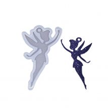 Silicone Fairy Girl Mold Epoxy Resin Making Keychain Molds DIY Charms Pendant Angel Mould Creative Jewelry Craft