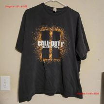 2012 Black Ops 2 Video Game Promo T Shirt Size 2XL vintage Washed graphic Stretched homme Comfortable Stylish Slightly