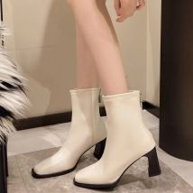 Winter Quadratischer Kopf Sexy Bequeme/elegante Casual Wanderstiefel Modische Neue Warme Quadratische Ferse Laufsteg Modell Stiefel für Frauen