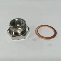 M18 x 1,5 mm auf M12 x 1,25 mm Auspuff O2 Sauerstoffsensor Abstandshalter Reduzierstück Adapter Anschlusszubehör