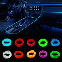 1/2/3/4/5M Interni Auto Lampada Decorativa A Led EL Cablaggio Striscia Al Neon Per Auto FAI DA TE Flessibile Luce Ambientale USB Sigaro atmosfera diodo