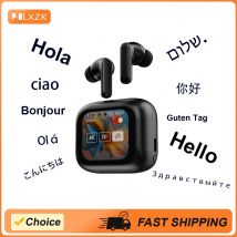 Echtzeit-Sprachübersetzer-Kopfhörer, Touchscreen-Kopfhörer, Bluetooth-Ohrhörer, Geräuschunterdrückung, Sport-Musik-Headset mit geringer Latenz