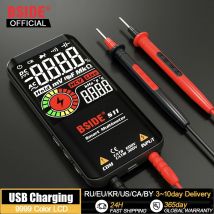 BSIDE Multimetro digitale professionale Smart 9999 EMF Multitester DC AC Condensatore di tensione Ohm Diodo Tester elettrico dal vivo Carica USB