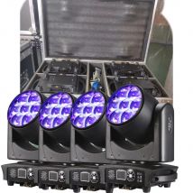 Fascio LED Sharpy 4PZ/Lyre + Wash 7x40W 4 in1 RGBW Zoom testa mobile DMX per NightClub Dj Disco Party Bar Attrezzature per illuminazione scenica