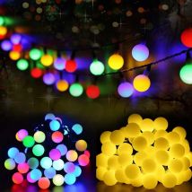 Girlanda LED Ball Lights RGBIC Wodoodporna lampa zewnętrzna DIY Dom Wesele Ogród Świąteczny wystrój świąteczny USB DC5V LED String