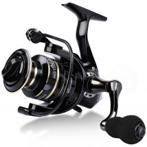 Sougayilang Spinning Fishing Reel High Strength Aluminum Spool Reel 5.2:1 Gear Ratio Max Drag 10kg for Carp Fishing Pesca