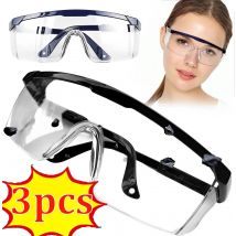 3 szt. Okulary ochronne do pracy przeciw rozpryskom chroniące oczy gogle laboratoryjne ochronne przemysłowe okulary odporne na wiatr i kurz okulary rowerowe