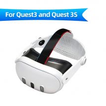 VR Meta Quest3 und Quest3S Stirnbänder, verstellbare Größe, bequem, atmungsaktiv, weiches Gummi-Stirnband-Zubehör